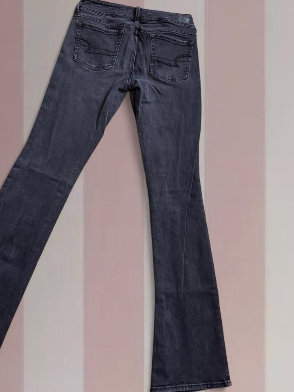 American Eagle Black Low-Mid Rise “Kick Boot” Jeans